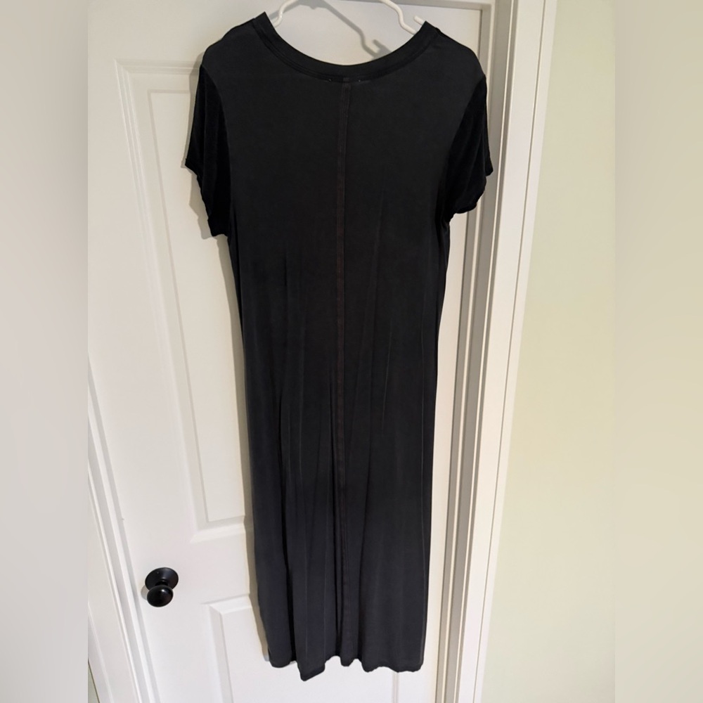 Splendid Black Zinnia Short-Sleeve Maxi Dress - Picture 4 of 9